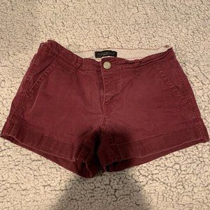 Aeropostale red linen shorts